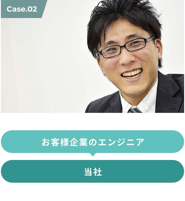 お客様企業のエンジニア > 当社